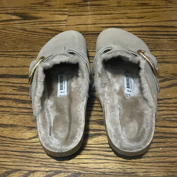 Birkenstock - Boston Big Buckle Shearling Clog - Picture 5 of 6